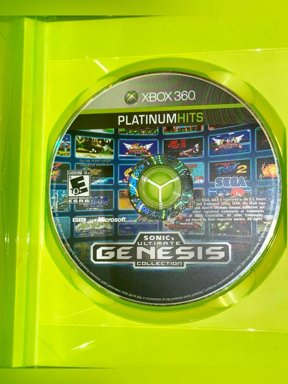 Sonic’s Ultimate Genesis Collection Xbox 360 Platinum Hits Complete CIB
